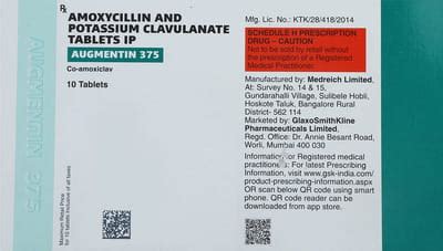 Augmentin 375 Tablet: Uses, Side Effects, Price, Dosage & More Info ...