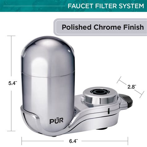 Buy PUR PLUS Faucet Mount Water Filtration System, Chrome – Vertical ...