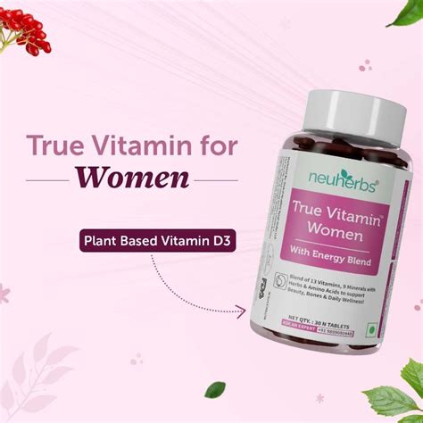 Buy Neuherbs True Vitamin Women to Support Beauty, Bones and Daily ...