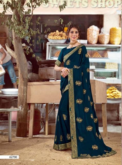 Kalista Metro Party Wear Designer Vichitra Silk Saree Collection