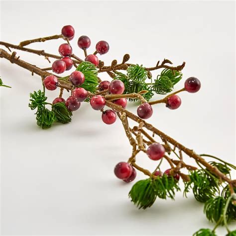 Buy Carols Artificial Pine Needle Berry Branch from Home Centre at just ...