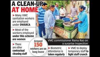 Vijayawada Municipal Corporation cracks whip on truant workers ...