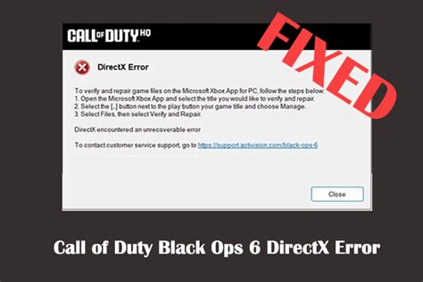 Image result for Cod 6 DirectX Error