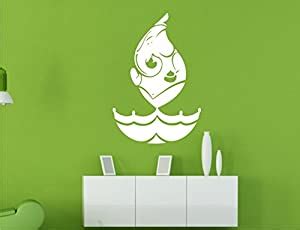 Buy Wall Guru Ganpati White Wall Decal and Sticker Vinyl Wall Stickers ...