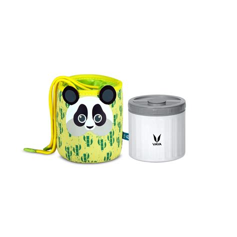 Buy VAYA PRESERVE Lunch Box for Kids with Panda Theme Lunch Bag, 300ml ...