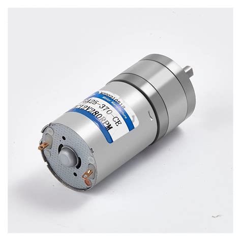 BERWENNY JGA25-370 Miniature Gear DC Motor, 6V, 12V, 24V, High Torque ...