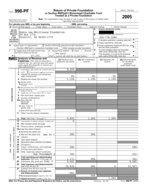 Fillable Online whittlesey 990PF Form Department of the Treasury ...