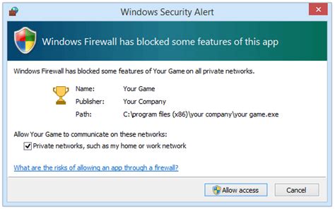 Image result for Windows 1.0 Firewall Access Request Dialog
