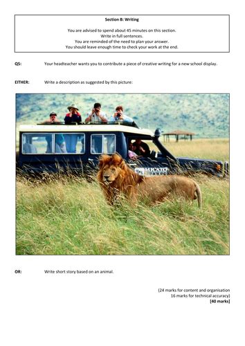 Language Paper 1 Question 5 Examples 的图像结果