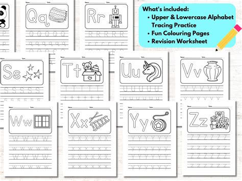 Pre-k, Preschool Kindergarten Alphabet Tracing Worksheets Upper ...