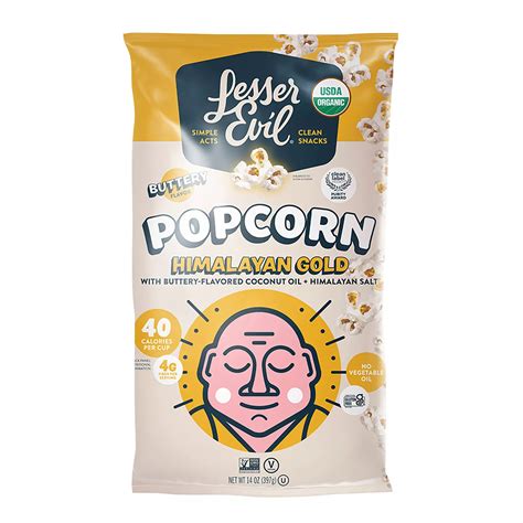 Lesser Evil Organic Himalayan Gold Popcorn, 14 oz. | BJ's Wholesale Club