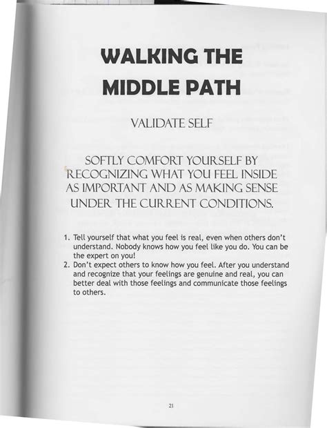 Walking The Middle Path Dbt Worksheet - Printable And Enjoyable Learning