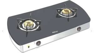 Gilma Nova Auto 2 Br Gas stove Stainless Steel, Glass Automatic Gas ...
