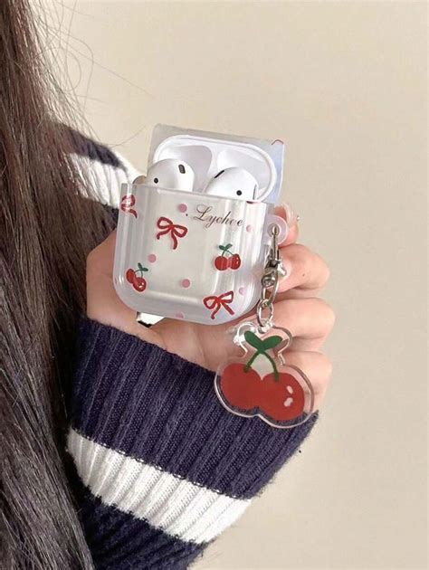 Etui na telefon Apple Estetyczna kokarda Ładna wiśniowa słuchawka ...