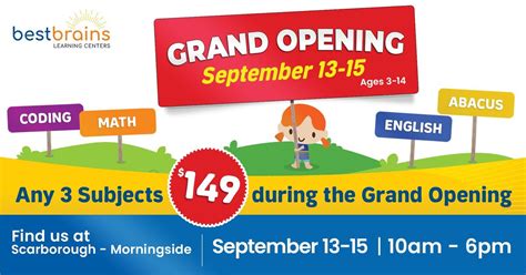 Best Brains Learning Center Scarborough Morningside - Grand Opening ...