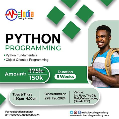 PROGRAMMING WITH PYTHON V4, City Mall, Onikan Lagos, 27 February to 28 ...
