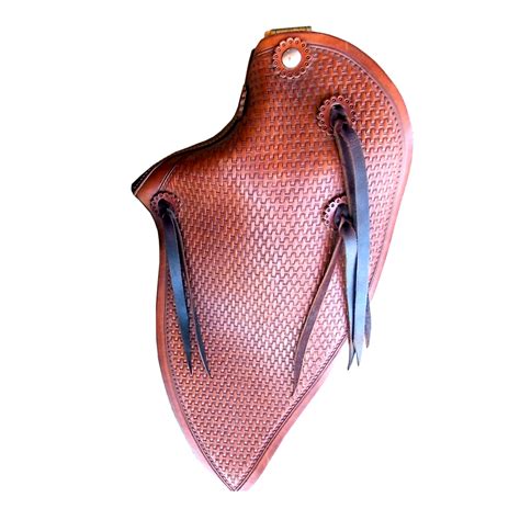 Dog Collar Leather Heavy Duty Padded Hand Tooled - Sazaar Tack