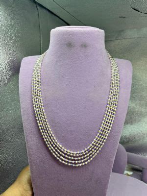 CZ Beads Jewellery Long Layered Necklace for Traditional Wear