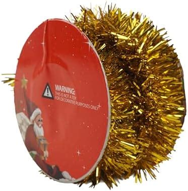 Buy Itsy Bitsy Christmas Tinsel Wired Garland Metallic Gold 5m 1Roll ...