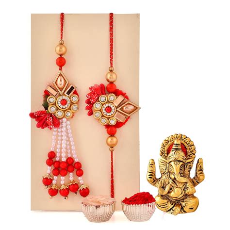 CraftVatika Rakhi with Gift for Brother Combo Set of 1 Rakhi with ...