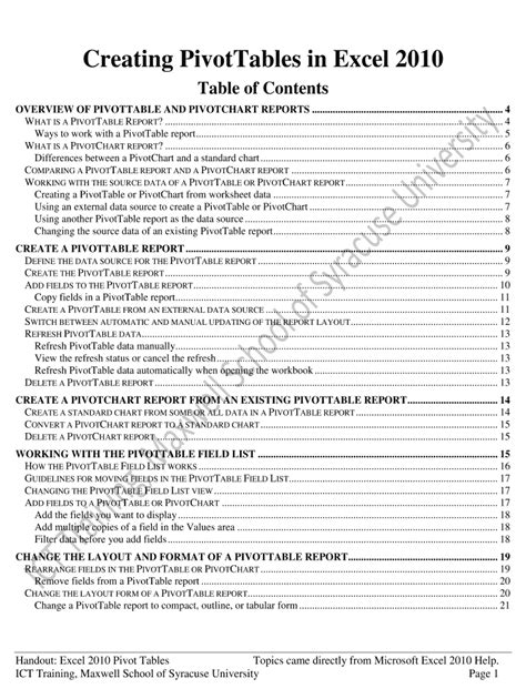 Image result for PivotTable Tutorial PDF
