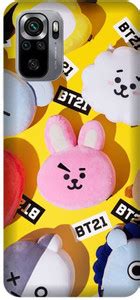 Vinsmoke Back Cover for Redmi Note 10S BT21, BTS, koya, RJ, Shooky ...