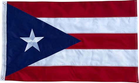 Fine Line Flag Durable Puerto Rico Flag - 3x5 Foot Outdoor Nylon India ...