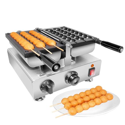 ALDKitchen Waffle Stick Maker | 3 Bead-Shaped Waffles | Round-Shaped ...