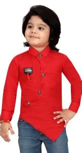 FOREVER YOUNG Boys Solid Asymmetric Kurta - Buy FOREVER YOUNG Boys ...