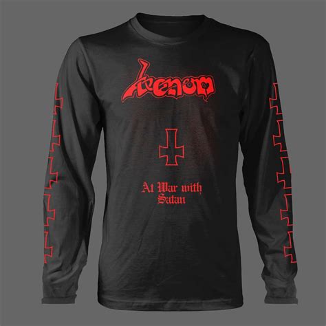 Venom - At War with Satan (Old Logo) (Red) (Long Sleeve T-Shirt) | Todestrieb