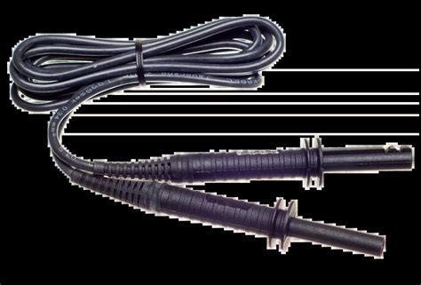 Test lead 1.8 m 5 kV (banana plugs, shielded) black/graphite - Highest ...