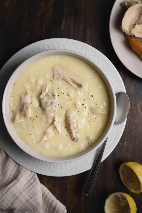 Greek Avgolemono Soup (Egg-Lemon Chicken Soup) - Real Greek Recipes