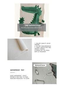 1pc Frameless Alligator Nursery Print Crocodile Poster Animal Wall Art ...