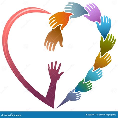 Helping hands stock vector. Illustration of future, caring - 53834873