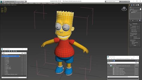 Bart Simpson Character A-pose 3D Model $49 - .3ds .blend .c4d .fbx .max ...