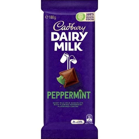 Cadbury Dairy Milk Peppermint Chocolate (Australia) - 180g