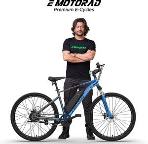 EMotorad X1 Blue 27.5 inches Single Speed Lithium-ion (Li-ion) Electric ...