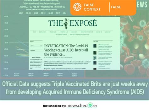 No, COVID-19 Vaccines Or Boosters Do Not Cause AIDS - Newschecker