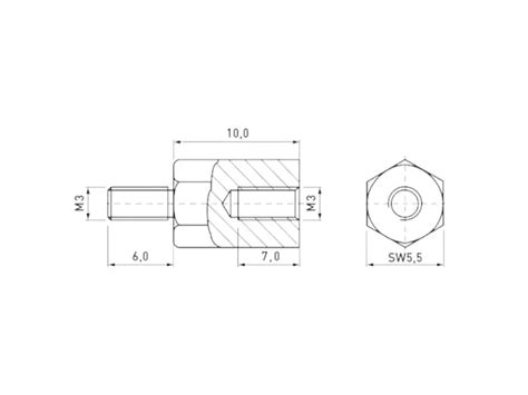 Tube-Town Store - Spacer Bolt M3 / 10 mm