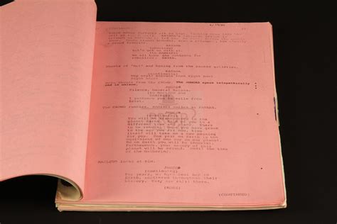 The Prop Gallery | Production used script