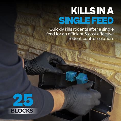 Powerful Difenacoum Rat Poison Blocks - 250G (10G Each Block)