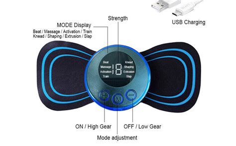 SELLASTIC Body Massager,Wireless Portable Neck Massager with 8 Modes ...