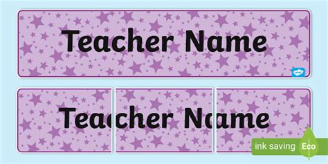 Teacher Name Editable Display Banner (teacher made) - Twinkl