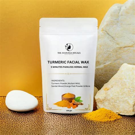 The Ayurveda Rituals Turmeric Facial Wax – 5 Minute Painless Herbal Wa ...