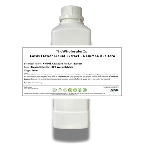 Lotus Flower Liquid Extract - Nelumbo Nucifera@TheWholesalerCo ...