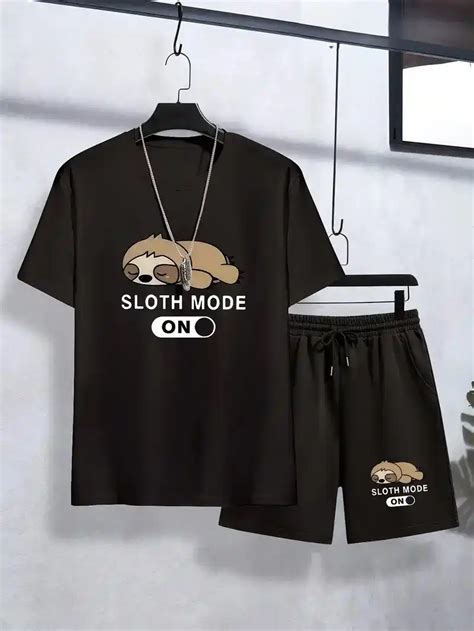 T-shirt And CHADDA AWESOME Printed TOP AND BOTTOM SET (BROWN + BLACK).png