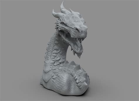 🗿 Sculpture of a Dragon・Free STL File for 3D printing・Cults