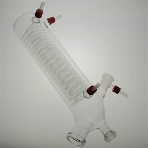 Lab Rotary Evaporator Glass Condenser Vertical For Buchi 200mm Body ...