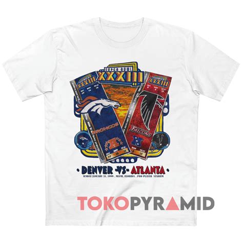 Vintage Denver Vs Atlanta NFL Super Bowl Shirt - TokoPyramid