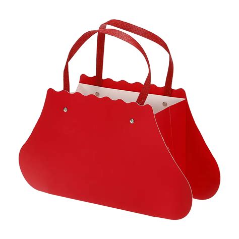 13x4x7 Inch Flower Bouquet Packaging Bag Paper Gift Bag With Handle, 4 Pack